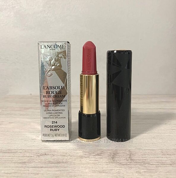 Губная помада Lancome l´absolu rouge ruby cream 214