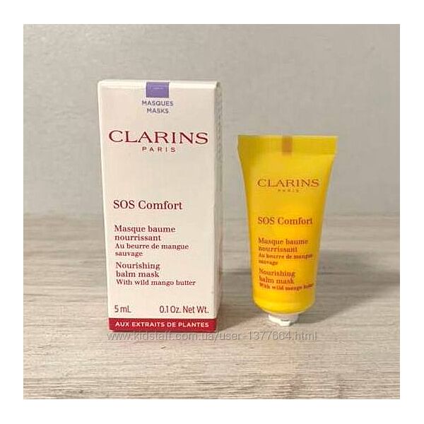 Маска для лица Clarins sos comfort nourishing balm mask with wild mango 