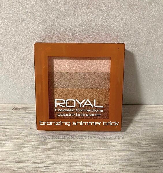 Пудра бронзирующая, Royal, bronzing shimmer brick, 9 г
