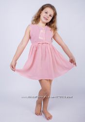 Платье-рубашка летнее, легкое, р. 110-120, 130-140 см.