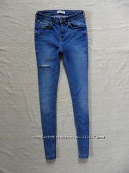 Стильные джинсы скинни Zara, 34 размер. 
