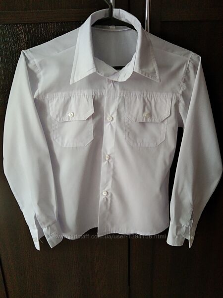 Отличные белые рубашки в школу р.134-146-152