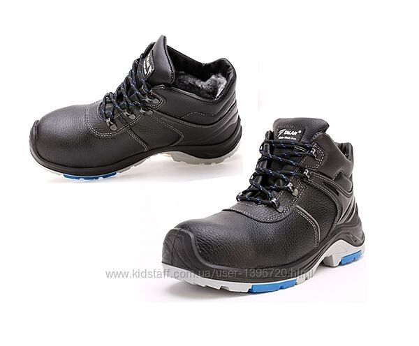Зимние ботинки черные кожаные мужские рабочие TALAN Черевики зимові