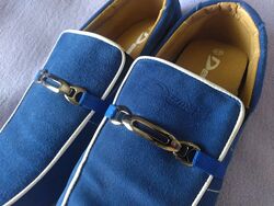 Мокасини Демакс, 45 розмір, устілка 30см, сині.