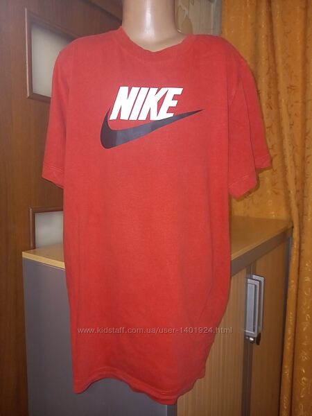 Футболка NIKE красная на 13-15 лет, рост 158-170 см