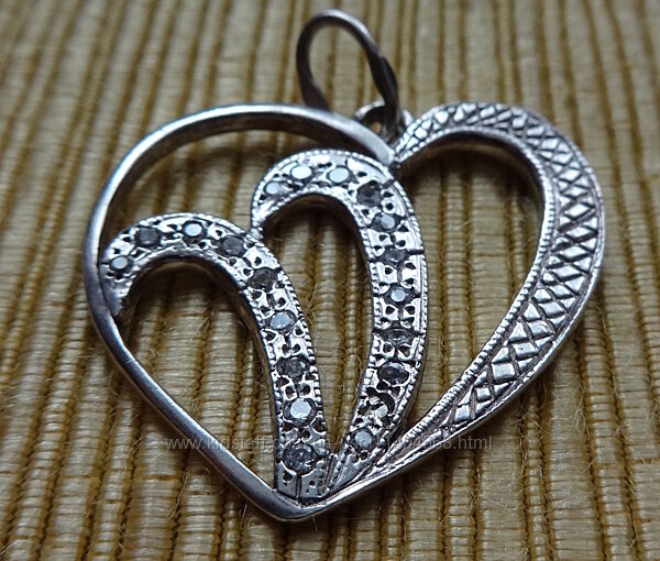 Подвес из серебра Сердце