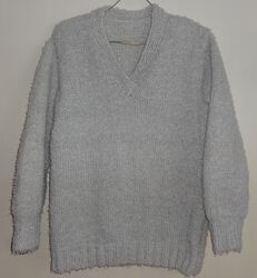 тёплый удлинённый вязаный джемпер