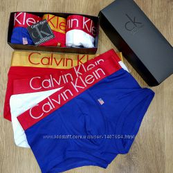 Подарочный набор трусов боксеров Calvin Klein World Cup- 3 шт в коробке