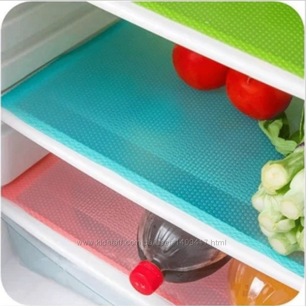 Антибактериальные коврики для холодильника 45x29 см 4 шт