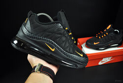 мужские кроссовки термо Nike Air Max 720 черные с оранжевым 46р-29,5см