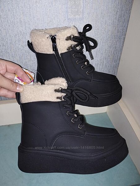 Трендові черевики фірми jong. golf з натуральним мехом Акція