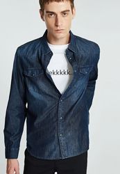 Джинсовая рубашка с длинными рукавами Jack & Jones XS или мальчику подростк