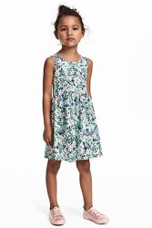 Трикотажное платье H&M девочке 6-8 лет бу