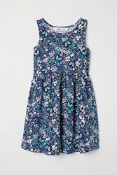 Трикотажное платье H&M девочке 4-6 лет бу  