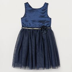 Шикарное платье с фатиновой юбкой H&M девочке 9-10 лет бу  