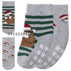 Детские носки новогодние махровые комплект 2 пары Lupilu19-22, 23-26, 27-30