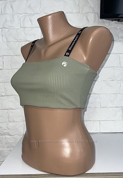 Фірмовий спортивний топ, бра в рубчик oceans apart