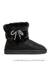 Сапоги, угги женские H&M Boots with faux tur, р. 36, 37,38.