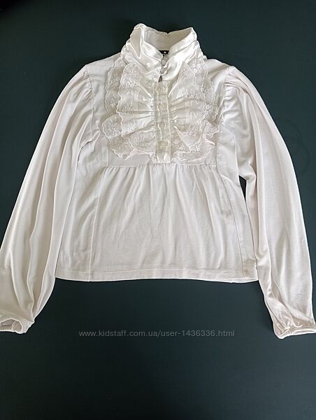 Блуза біла нарядна для дівчинки 