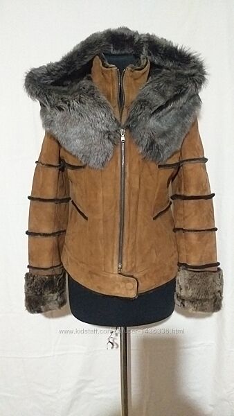 Дублянка коротка з капюшоном