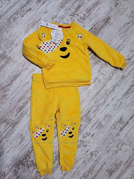 Піжіма тепла плюшева костюм комплект домашній фліс Джордж George