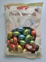 Шоколадные яйца Dolciando ovetti assortiti 850г Италия
