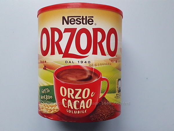 Ячмінний напій з какао Nestle Orzoro e cacao, 180г Італія