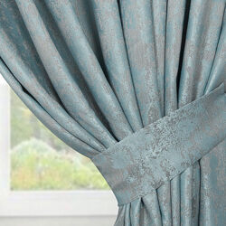 Комплект готовых штор софт мрамор . цвет - бирюзовый