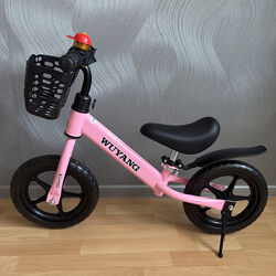 Біговел для дівчинки рожевий Wuyang від 2 до 5 років 80см-110см