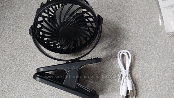 Вентилятор міні з кліпсою 