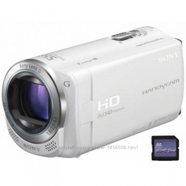 Відеокамера Sony HDR-CX250E White