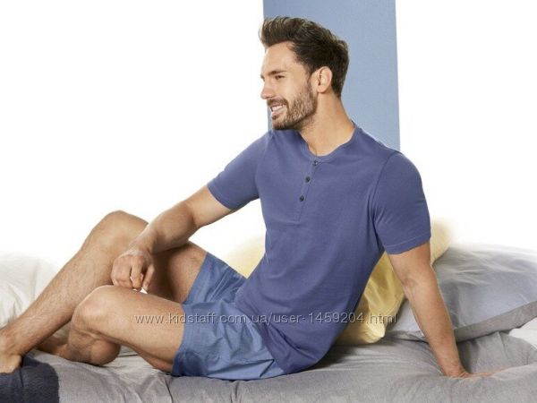 Летний комплект мужская пижама домашний костюм Livergy футболка шорты