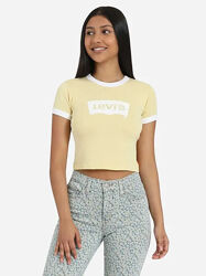 Футболка жіноча укорочена levi&acutes graphic ringer mini tee / m