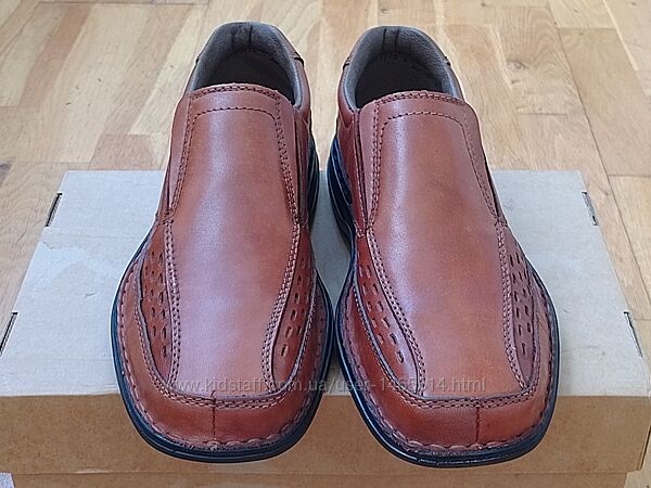 Фірмові шкіряні літні чоловічі мокасини сандалії RIEKER Antistress розм 42