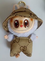 М&acuteяка іграшка-сюрприз Labubu Лабубу в одязі, у вигляді плюшевих брелоків 15
