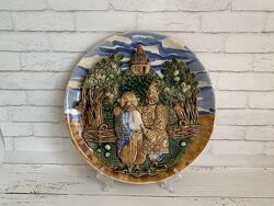 Керамічне настінне декоративне блюдо, Українська народна творчість. Миргоро