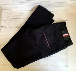 Джинс стрейч Tommy Hilfiger, штани чоловічі, колір чорний 33/34
