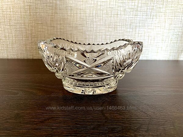 Салатник хрусталь  / Кришталевий салатник часів СРСР