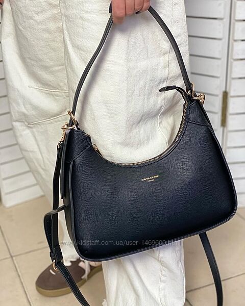 Сумка кросс боді клатч спорт на шлейці текстильна багет міні David Jones де