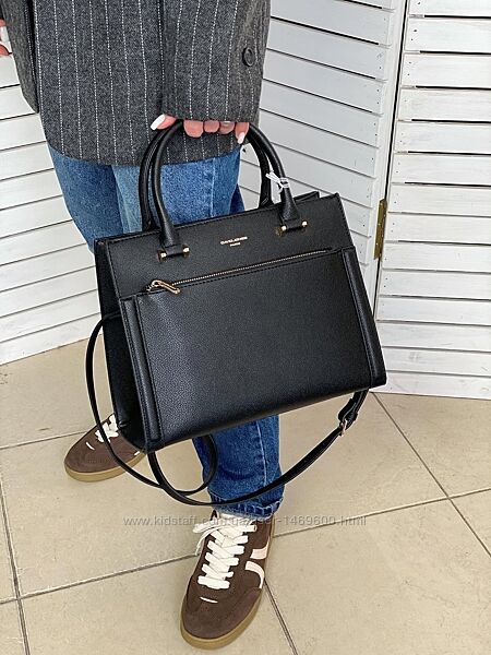 Сумка тоут шопер класична спорт широка шлейка David Jones 