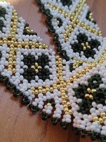 Силянка з бісеру, традиційна прикраса, handmade, етничні прикраси, чокер