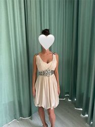 Вечірня шифонова сукня, 36р, S-M, 10, Riverisland