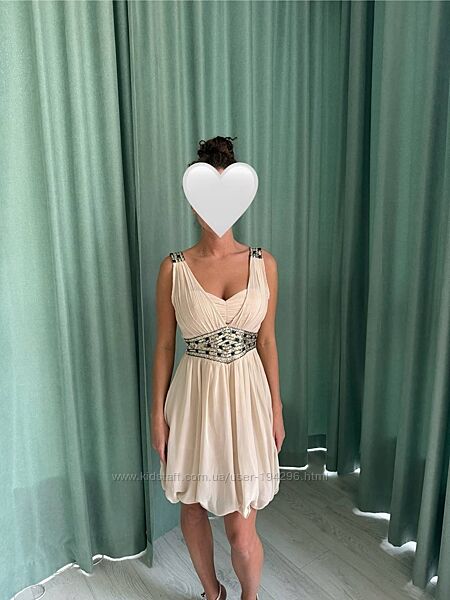 Вечірня шифонова сукня, 36р, S-M, 10, Riverisland