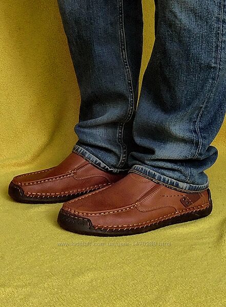 Мокасини шкіряні 44 розмір