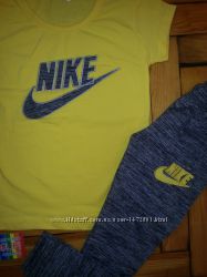 Стильный костюм, комплект для девочки Найк 6-9 летотличное качество