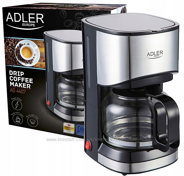 Новая капельная кофеварка из Европы Adler AD4407 с гарантией