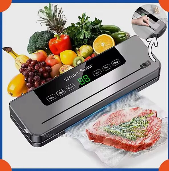 Вакууматор вакуматор Вакуумний пакувальник для сухих та вологих продуктів