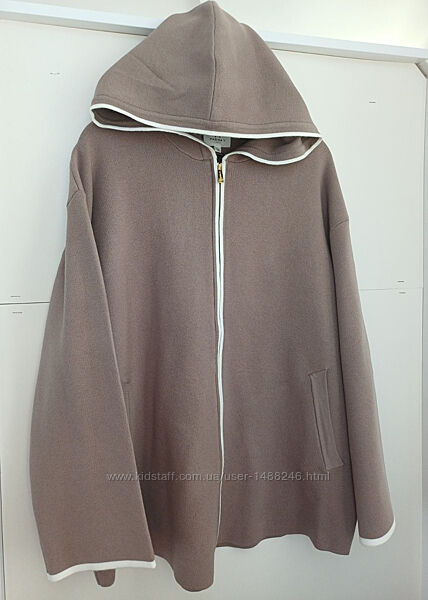 Кардиган с капюшоном Marina бежевого цвета V Paris, Франция