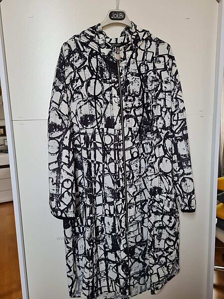 Ветровка черно-белый абстрактный принт Alain Murati, Франция