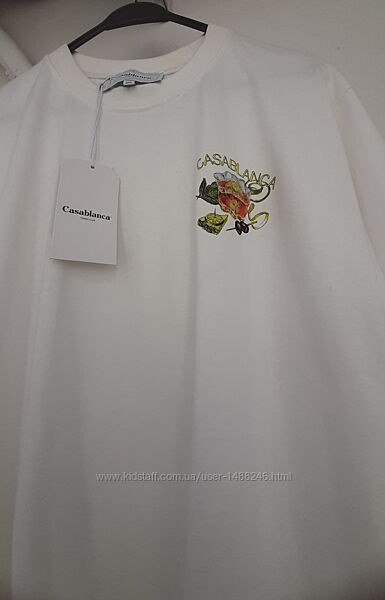 Футболка с принтом на спине Casablanca, Италия